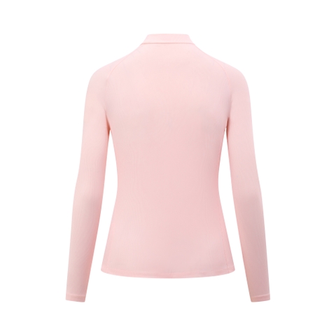 Calista Top - Women's Long-sleeved Golf Shirt (Pink)