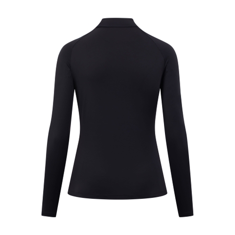 Andrea Top - Women's Long-sleeved Golf Shirt (Black)