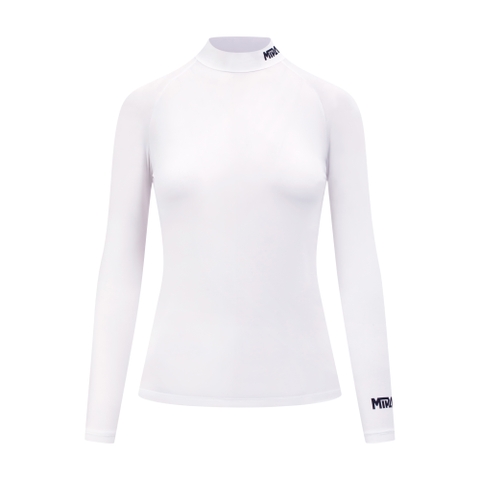Andrea Top - Women's Long-sleeved Golf Shirt (White)