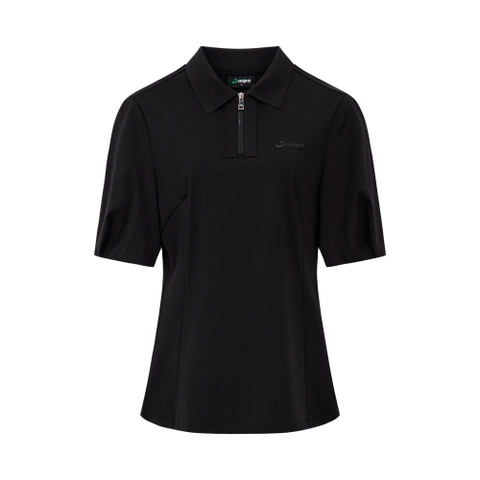 Women's black golf shirt