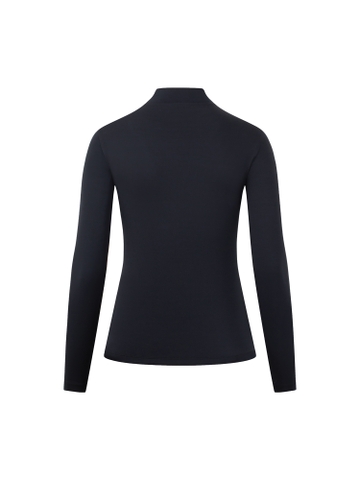 Lia Top - Women's Long-sleeved Golf Shirt (Black)