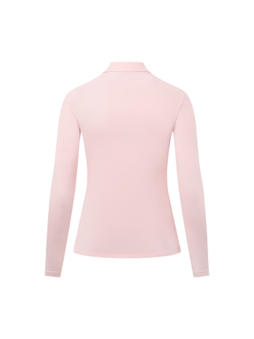 Lia Top - Women's Long-sleeved Golf Shirt (Pink)