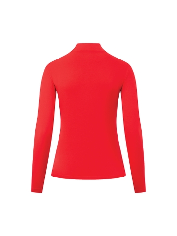 Lia Top - Women's Long-sleeved Golf Shirt (Red)
