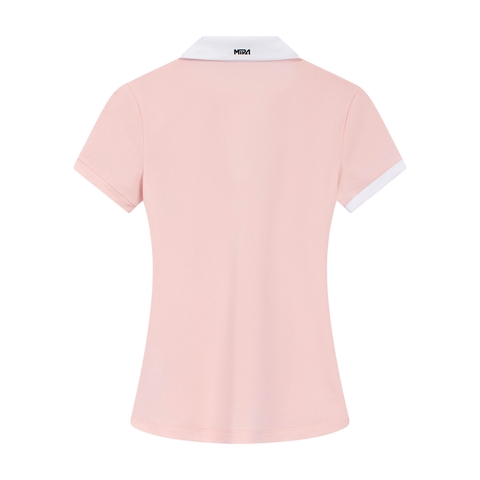 Aine Top - Women's Golf Polo Shirt (Pink)