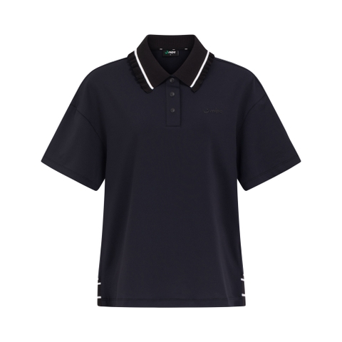 Gemma Top - Women's Golf Polo Shirt (Black)