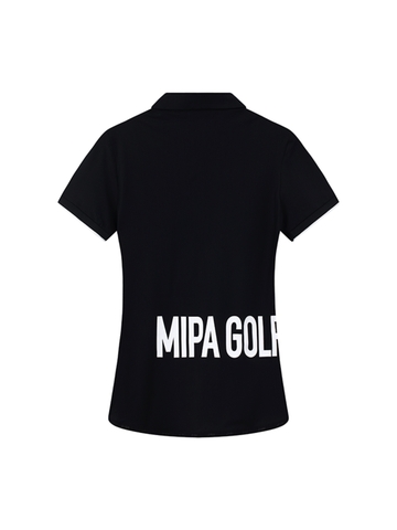 Adeline Top - Women's Golf Polo Shirt (Black)