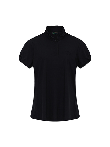 Caroline Top - Women's Golf Polo Shirt (Black)