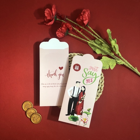 (BN-LX004) Bao Lì Xì Bê Tráp, Lì Xì Bưng Quả, Lì Xì Cưới - Set 10 cái