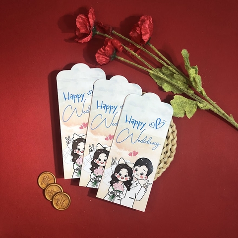 (BN-LX005) Bao Lì Xì Bê Tráp, Lì Xì Bưng Quả, Lì Xì Cưới - Set 10 cái