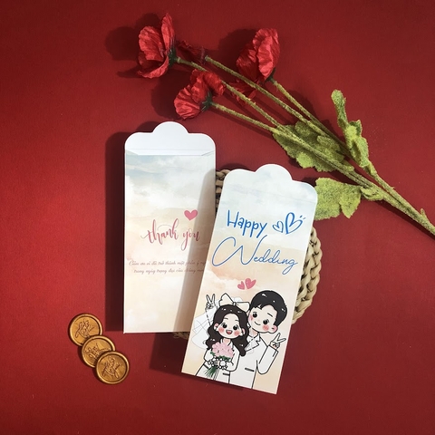 (BN-LX005) Bao Lì Xì Bê Tráp, Lì Xì Bưng Quả, Lì Xì Cưới - Set 10 cái