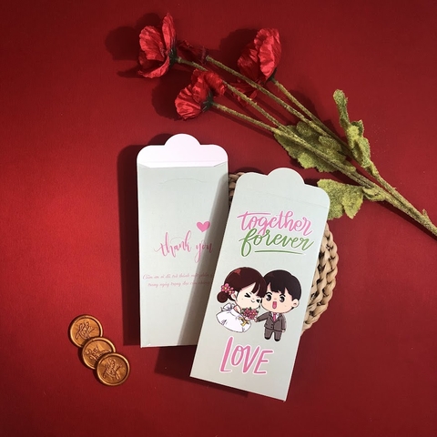 (BN-LX006) Bao Lì Xì Bê Tráp, Lì Xì Bưng Quả, Lì Xì Cưới - Set 10 cái