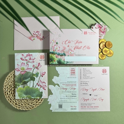 (DQ25A15) Thiệp cưới hiện đại giá rẻ