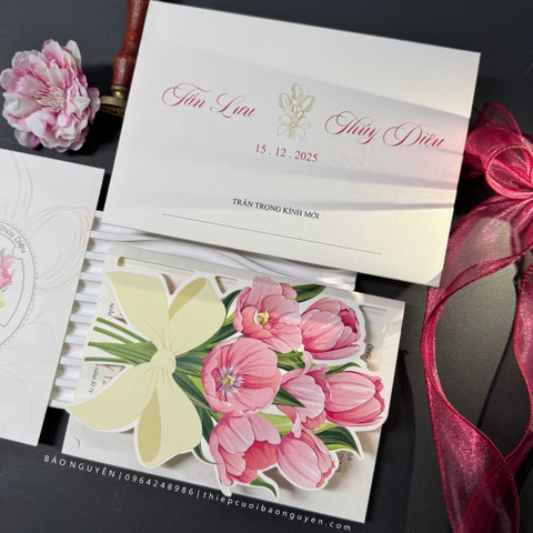 (RR-BC) Thiệp Cưới Cao Cấp Cắt Lazer