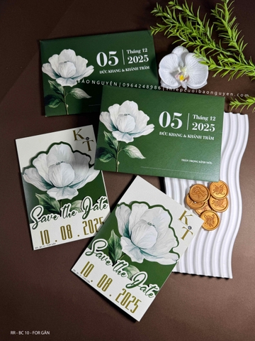 (RR-BC10-FOR GÂN) Thiệp Cưới Hiện Đại Ruột Gập 3