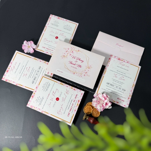 (RR-FS 102-GÂN SỢI) Thiệp cưới Kỹ thuật số - Gân Sợi