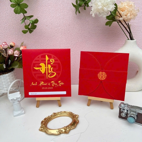 (RR-PU01) Thiệp Cưới Pop-up cao cấp
