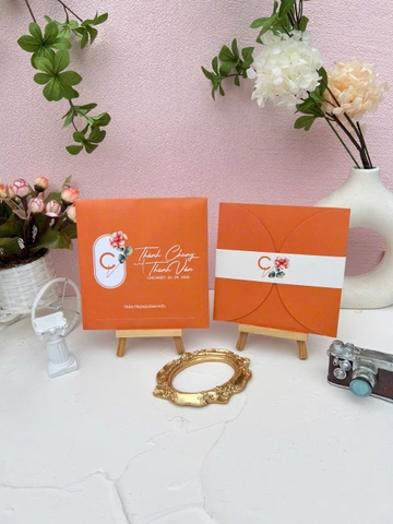 (RR-PU04) Thiệp Cưới Pop-up cao cấp