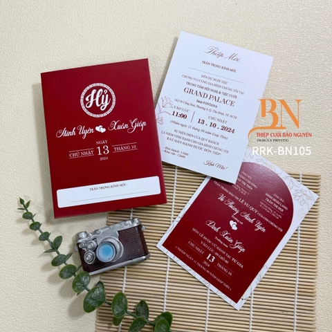 (RRK-BN105) Thiệp Cưới Kỹ Thuật Số_Hiện Đại