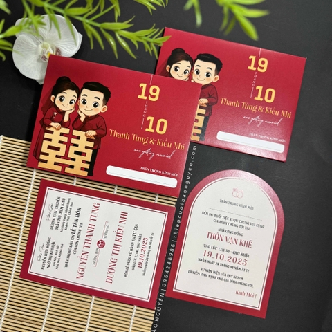 (RRK-BN146) Thiệp Cưới KTS hiện đại sang trọng