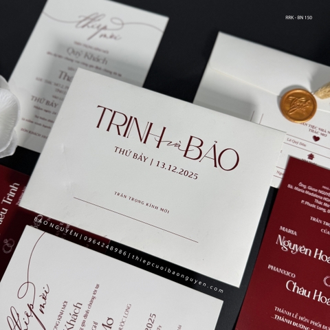 (RRK-BN150) Thiệp Cưới Kỹ Thuật Số_Hiện Đại