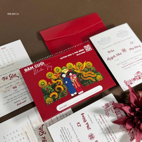 (RRK-BN155) Thiệp Cưới Kỹ Thuật Số_Hiện Đại