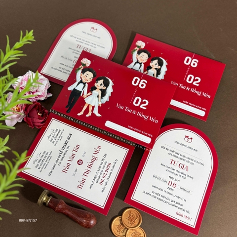 (RRK-BN157) Thiệp Cưới Kỹ Thuật Số_Hiện Đại