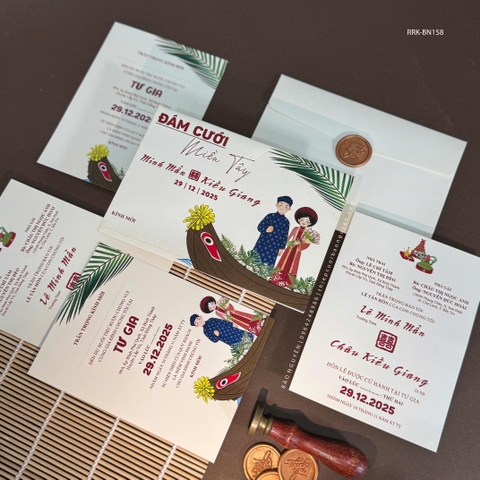 (RRK-BN158) Thiệp Cưới Kỹ Thuật Số_Hiện Đại