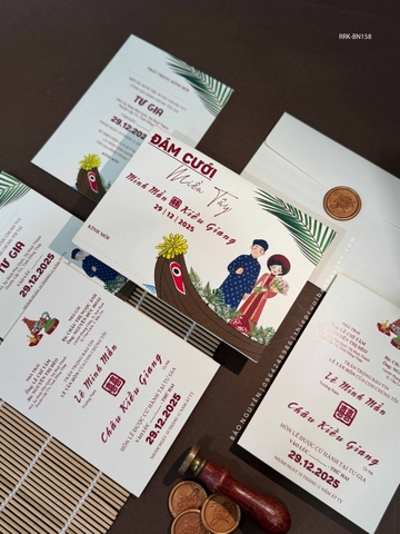 (RRK-BN158) Thiệp Cưới Kỹ Thuật Số_Hiện Đại