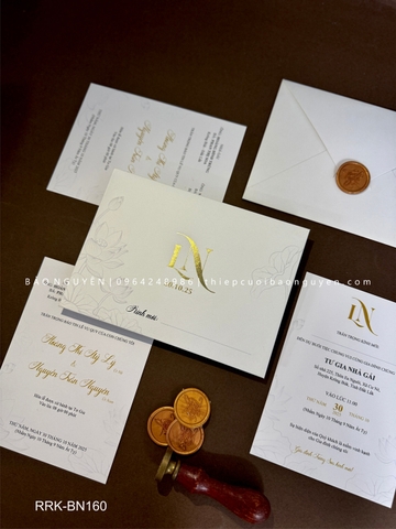 (RRK-BN160) Thiệp Cưới Kỹ Thuật Số_Hiện Đại