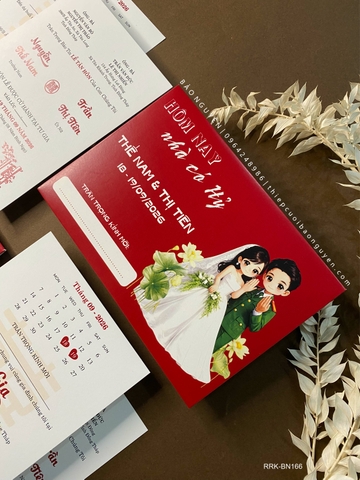 (RRK-BN166) Thiệp Cưới KTS hiện đại