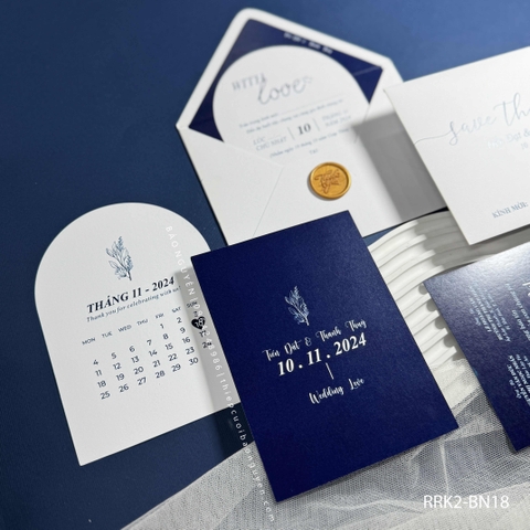 (RRK2-BN18) Thiệp Cưới KTS Hiện Đại