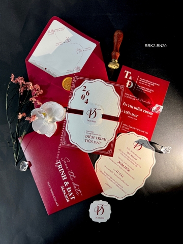 (RRK2-BN20) Thiệp Cưới Kỹ Thuật Số_Hiện Đại