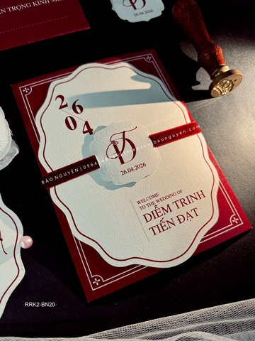 (RRK2-BN20) Thiệp Cưới Kỹ Thuật Số_Hiện Đại