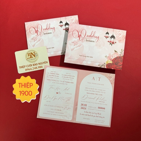 (T13) Thiệp cưới offset giá rẻ