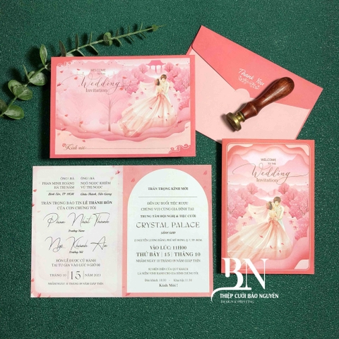 (T16) Thiệp cưới offset giá rẻ