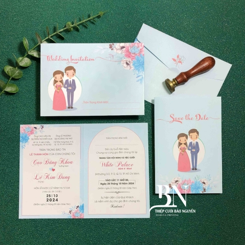 (T17) Thiệp cưới offset giá rẻ