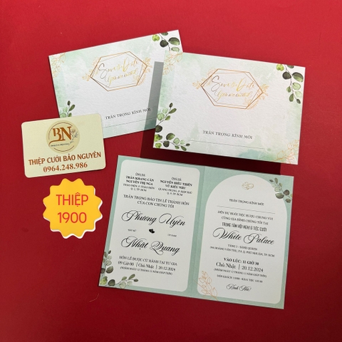 (T18) Thiệp cưới offset giá rẻ