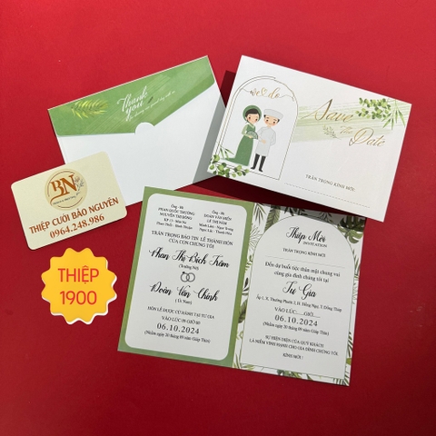 (T20) Thiệp cưới offset giá rẻ