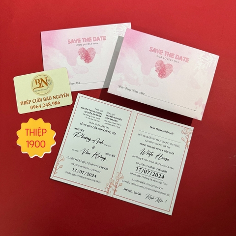 (T25) Thiệp cưới offset giá rẻ