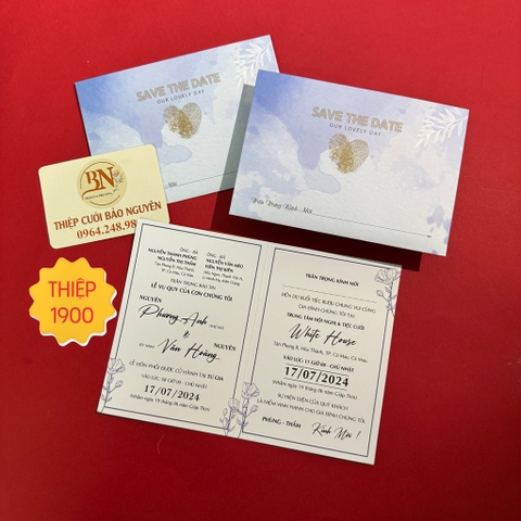 (T26) Thiệp cưới offset giá rẻ