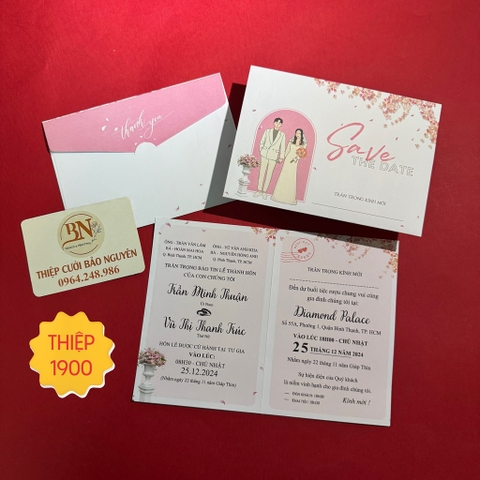 (T27) Thiệp cưới offset giá rẻ