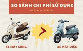 Xe máy điện tiết kiệm thế nào so với xe máy xăng???????