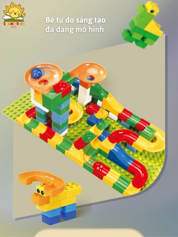Bộ khối hạt lắp ghép tương thích kích thước Lego Duplo