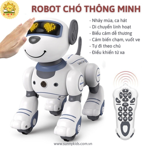 Chú Chó Robot Đồ chơi JJRC 1533 | Cảm ứng thông minh | Điều Khiển Từ Xa | Di chuyển theo Chủ