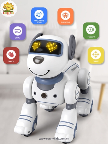 Chú Chó Robot Đồ chơi JJRC 1533 | Cảm ứng thông minh | Điều Khiển Từ Xa | Di chuyển theo Chủ