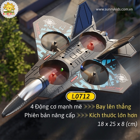 Máy bay chiến đấu Điều khiển từ xa L0712 | 4 Cánh lên thẳng | An toàn khi va chạm