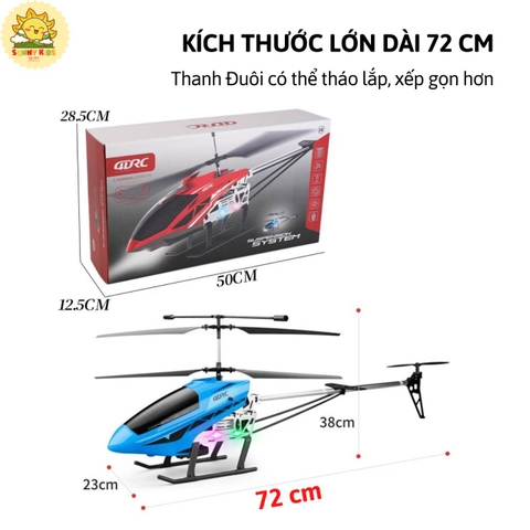 4DRC M4 - Máy Bay Trực Thăng Điều Khiển Từ Xa Dài 72cm | Camera HD | Tự Tránh Vật Cản
