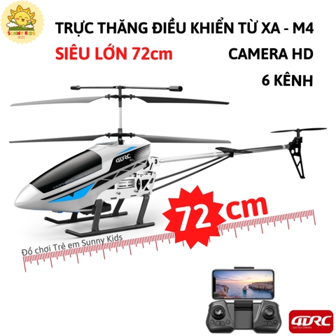 4DRC M4 - Máy Bay Trực Thăng Điều Khiển Từ Xa Dài 72cm | Camera HD | Tự Tránh Vật Cản