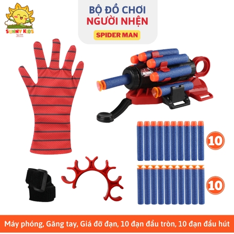 Đồ chơi nhập vai người nhện độc đáo, kèm 20 mũi cao su siêu mềm, giúp bé thành siêu anh hùng Spider Man - Sunny Kids