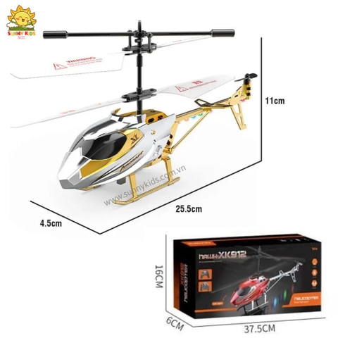 Máy bay Trực thăng Điều khiển từ xa XK913-X | Bản cao cấp nhất, 3.5 Kênh | Cánh siêu bền